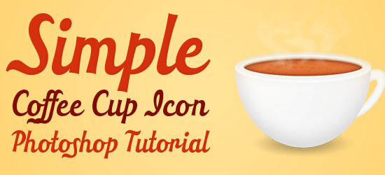 Simple Coffee Cup Icon Photoshop Tutorial