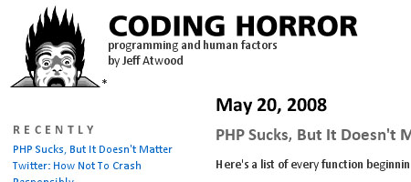 Coding Horror - Screenshot