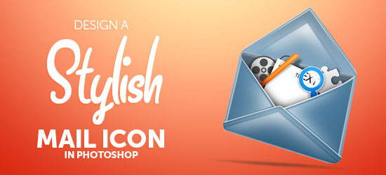 Design a Stylish Mail Icon in Photoshop