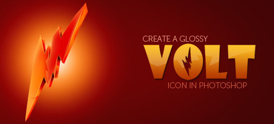 Create a Glossy Volt Icon in Photoshop