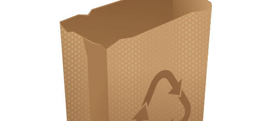 How to Create a Recycling Paper Bag Icon