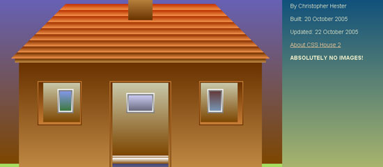 CSS House - screen shot.
