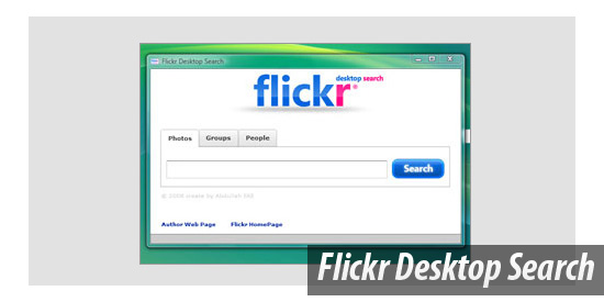 Flickr Desktop Search