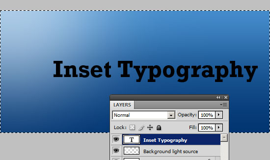 Creating the Inset Type