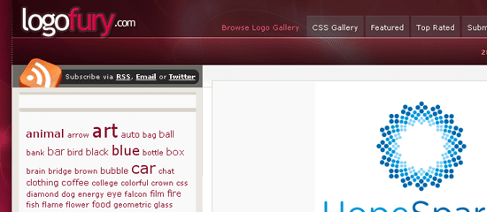 LogoFury.com - screen shot.