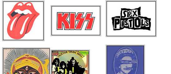 Top 10 Rock Band Logos - screen shot.