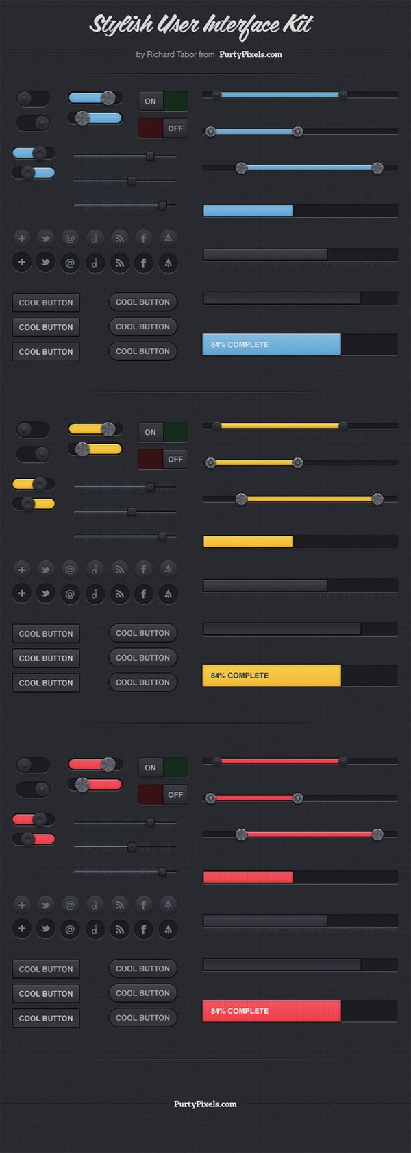 Stylish User Interface Kit (PSD)