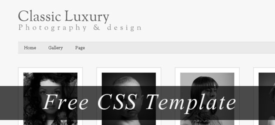 Free XHTML Template Pack: Luxury Classic