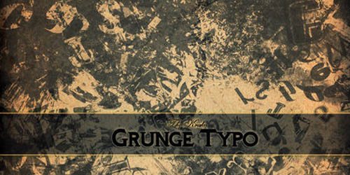 Grunge Typo - screen shot.