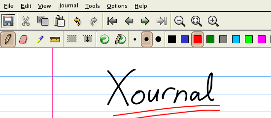 Xournal - screen shot.