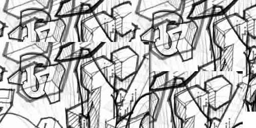 Graffiti Photoshop Brushes - screen shot.