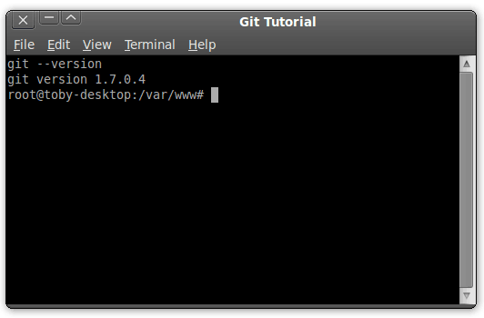 Testing Your Git Installation