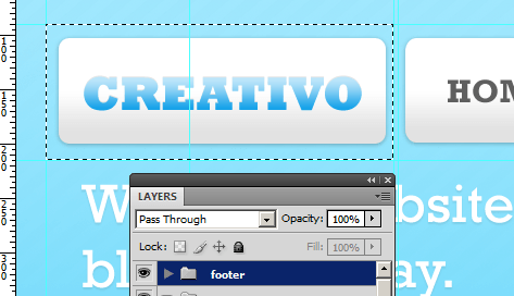 Creating header logo