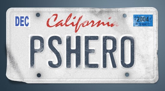 Vanity License Plate