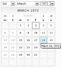 frequency decoder ~ Unobtrusive Date-Picker Widget Update