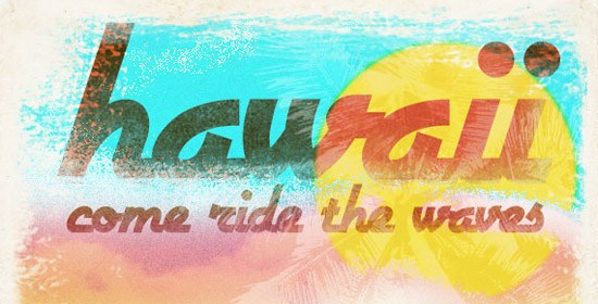 How to Make a Worn Vintage Beach Ad in Photoshop