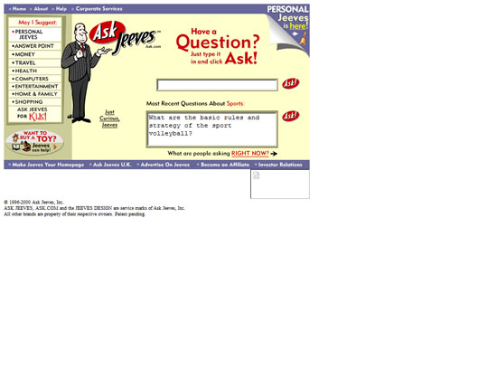 Ask Jeeves (now Ask.com)