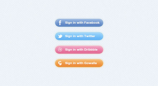 25 social signin buttons