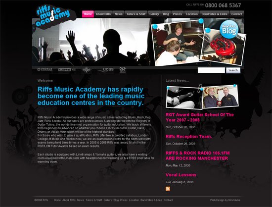 Riffs Music Academy - screen shot.