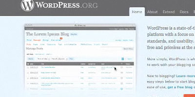 Wordpress installation and theme tutorial - screen shot.