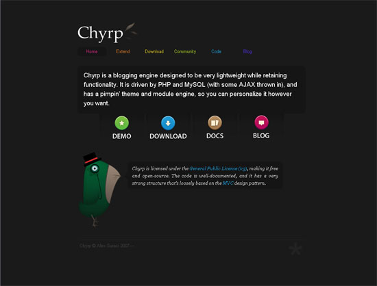 Chyrp - screen shot.