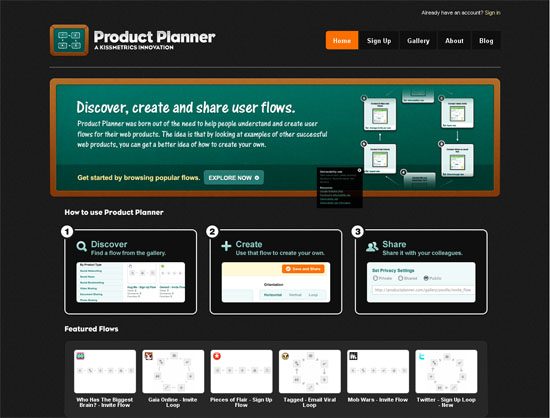 Product Planner - screen shot.