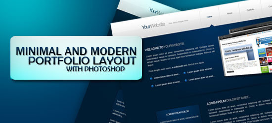 Design a Minimal and Modern Portfolio Layout with Photoshop