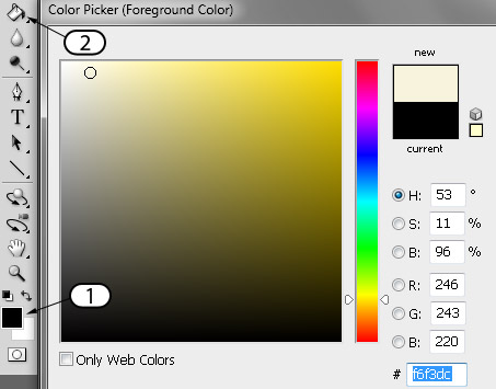 Changing the background color of an icon