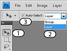 Selecting a layer with Auto-Select