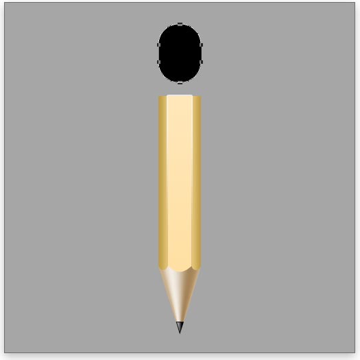 Create the pencil's eraser