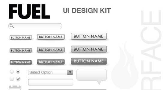 Free wireframe kit from Fuel Your Interface