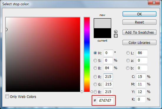 Applying the layer styles for the gradient type effect