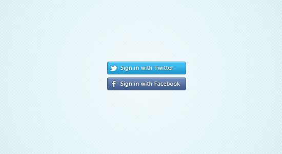 28 twitter facebook connect buttons