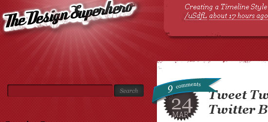 The Design Superhero - screen shot.