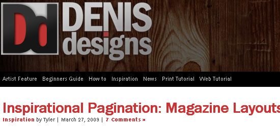 Denis Designs - screen shot.