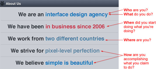 The Five Ws Applied in MetaLab's About Page