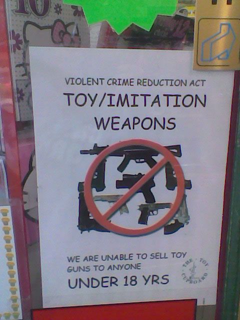 Imitation weapons