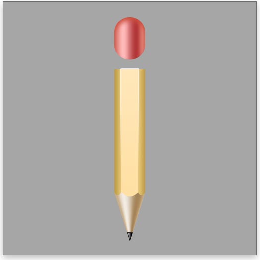 Create the pencil's eraser