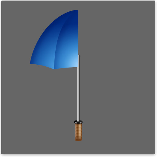 Draw the canopy of the umbrella