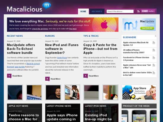 Macalicious - screen shot.