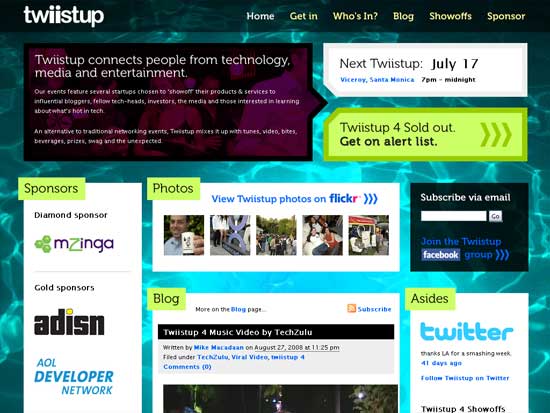 Twiistup - screen shot.