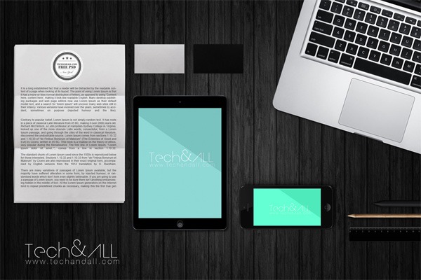 32 branding identity mockup vol 5 aerial view