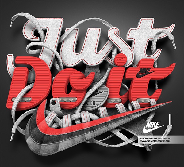 3d typography 29nikejustdo