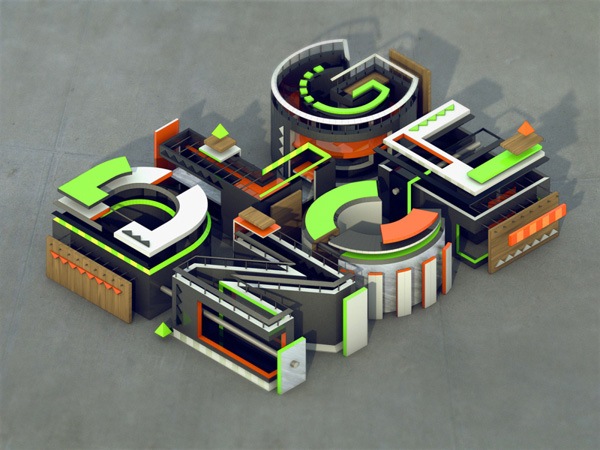 3d typography 34diligencetypeexplore