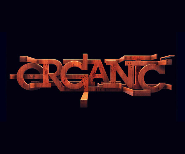 3d typography 37organicdiligence