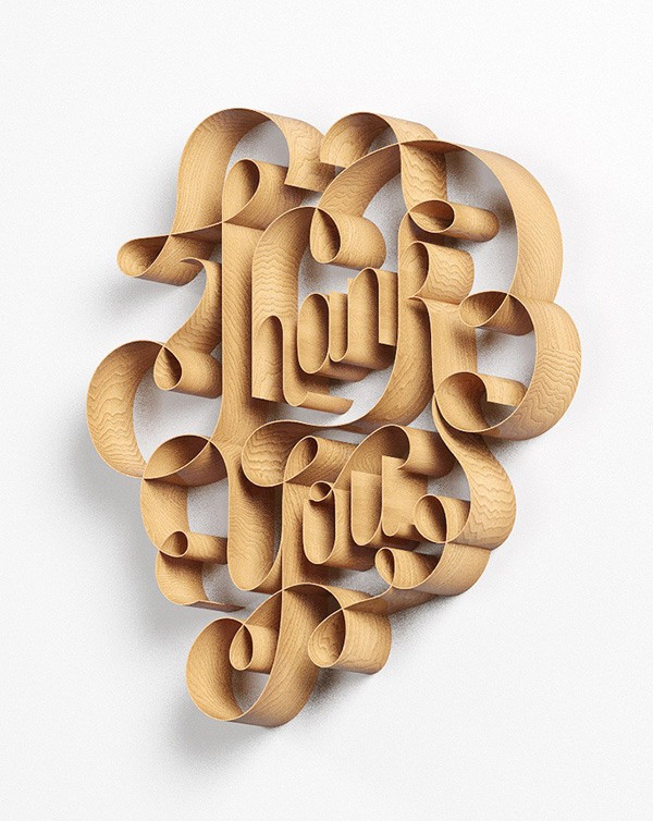 3d typography 50davidmcleodthankyou