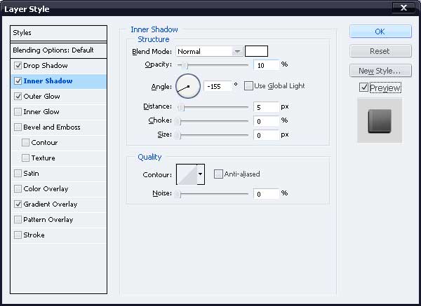 Drop Shadow layer style