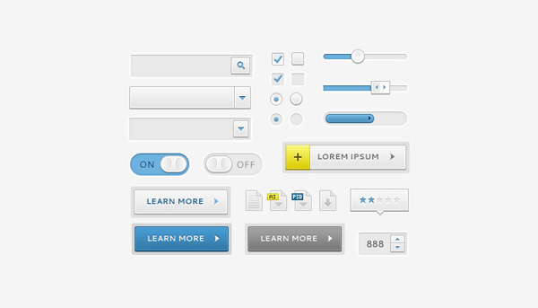 Sleek UI Elements