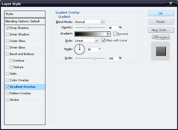 Gradient Overlay layer style