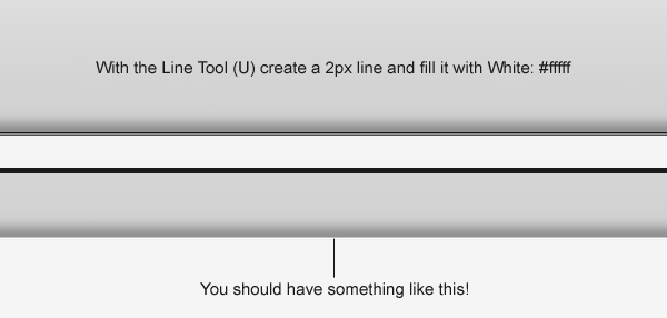 Create a 2px line